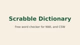 Scrabble Dictionary logo